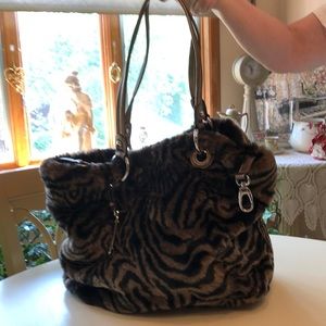 NWOT B Makowsky Faux Fur Beautiful Tote